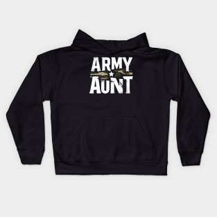 army aunt Kids Hoodie